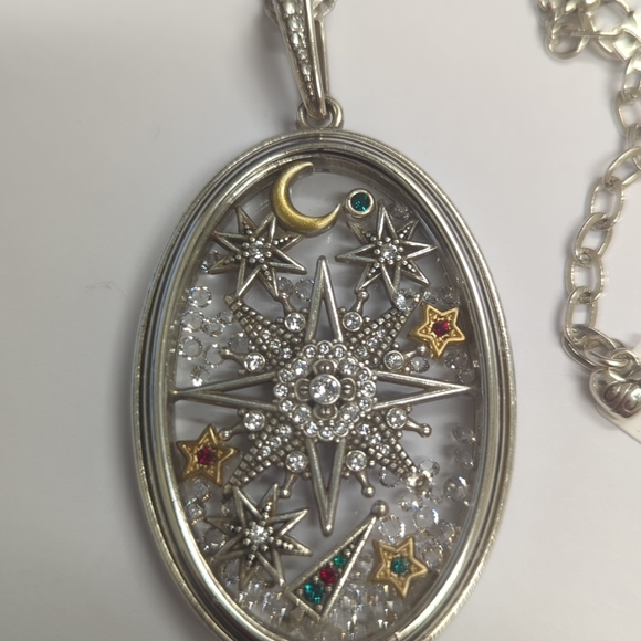 Brighton Silver and Gold Celestial Necklace - Picture 1 of 9